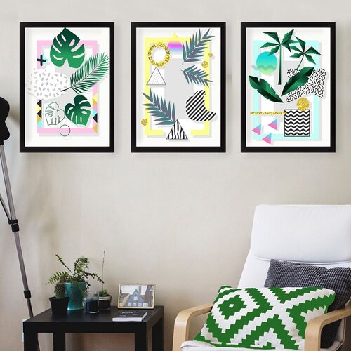 Wallity Set uramljenih slika SET_070, 3 dijela Cijene