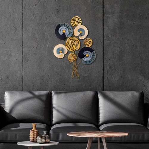 Wallity grape vine multicolor decorative metal wall accessory Slike