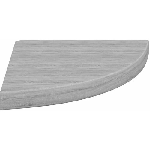  Kutna zidna polica siva boja betona 35 x 35 x 3,8 cm MDF Slike