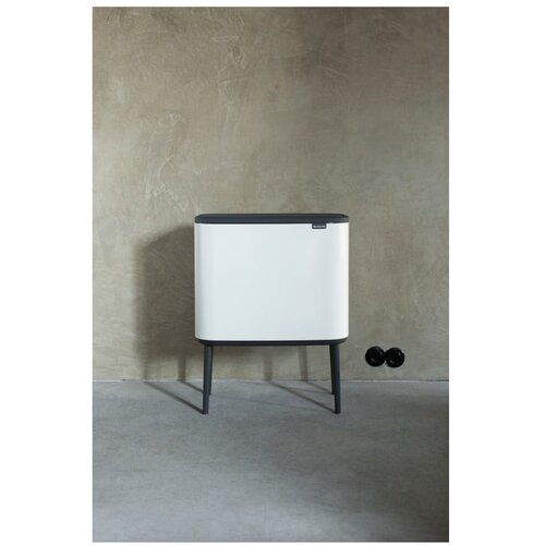 Brabantia Bijela željezna kanta za smeće za odvojeni otpad/na dodir 33 l Bo Touch Bin &amp;ndash; Slike