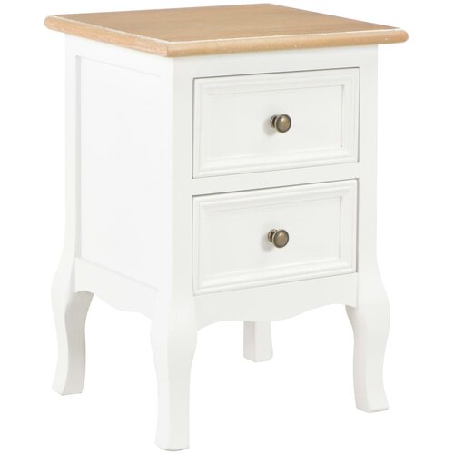 Maison Chic Dvo delni komplet Nočne omarice - Nočne mize bela 35x30x49 cm mediapan, (21688833) Cene