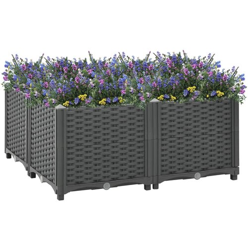 VidaXL Visoka greda 80x80x38 cm polipropilen Slike
