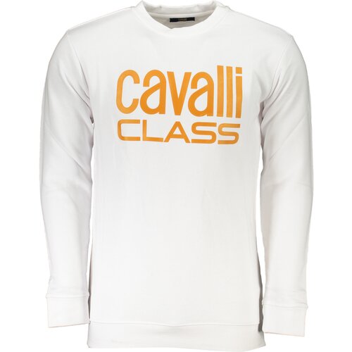 Cavalli Class MEN&#39;S WHITE ZIPLESS SWEATSHIRT Cijene