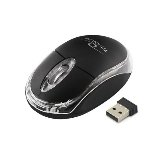  Mi&amp;scaron; wireless TITANUM 3D CONDOR, optical, black, 1000 dpi, TM120K Slike