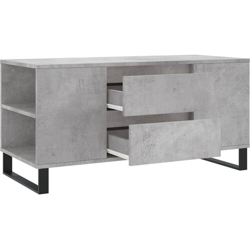  Stolić za kavu boja betona 102x44,5x50 cm od konstruiranog drva Slike