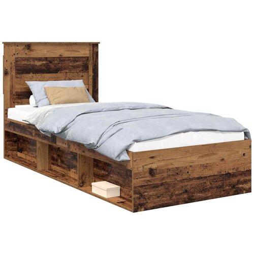 vidaXL Konstrukcija postelje Star les 75 x 190 cm Masivno borovo les, (5000103673) Cene