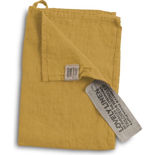 Lovely Linen Brisača za goste / Set podstavkov - Honey Cene