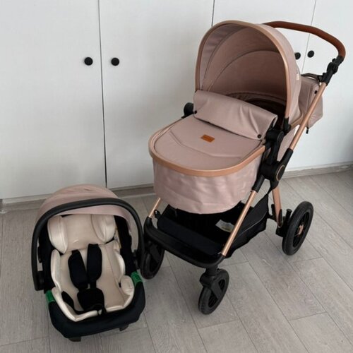 Bambino Mondo kolica za bebe 3u1, bež Slike