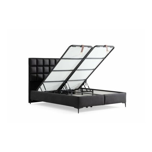 Hanah home bračni krevet carine 140 x 200 black Slike