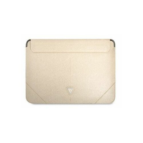 Guess navlaka za laptop od 14” beige saffiano triangle Slike