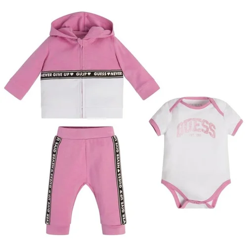 Guess Otroški kompleti TAKE ME HOME SET Rožnata