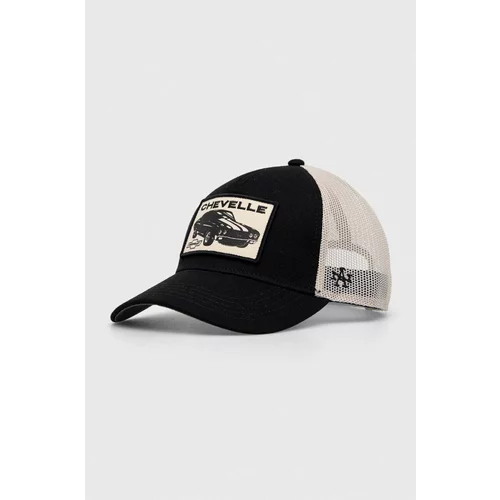 American Needle Kapa sa šiltom Chevelle boja: crna, s aplikacijom