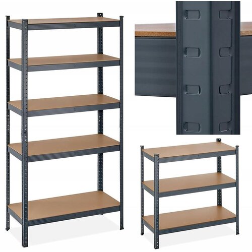 Metalna polica za spremanje MDF 180x90x40 cm Cijene