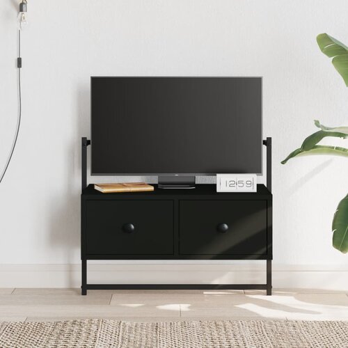 VidaXL TV ormarić zidni crni 60 5 x 30 x 51 cm konstruirano drvo Slike