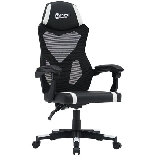  GAMING MCH01 FLOW črno/bel ergonomski&nbsp;gaming stol, (21684089) Cene