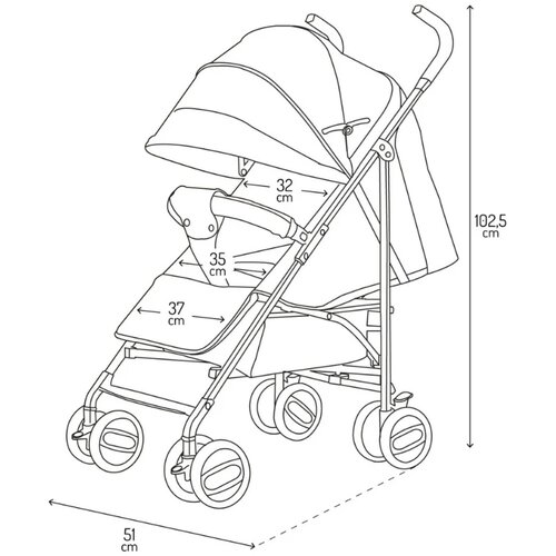 Momi ki&amp;scaron;obran kolica za bebe akira beige, 6m+ Slike