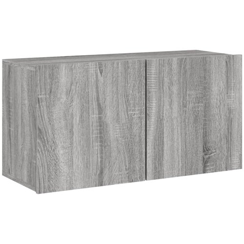 Maison Chic Stenska TV omarica - TV stojalo - Televizijska omarica siva sonoma 80x30x41 cm, (21699402) Cene