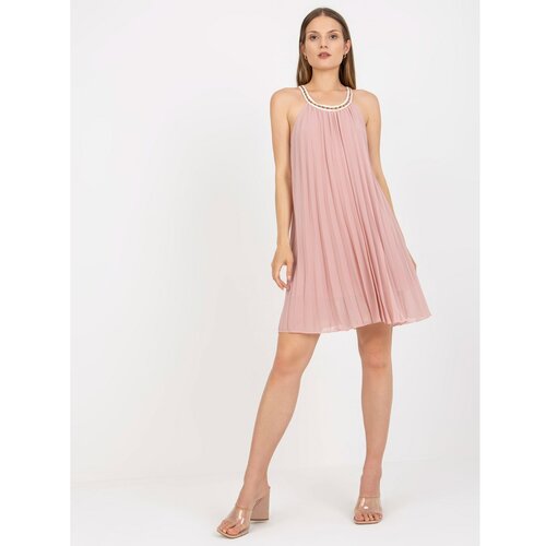 Fashion Hunters Dusty pink one size summer sleeveless dress Cene