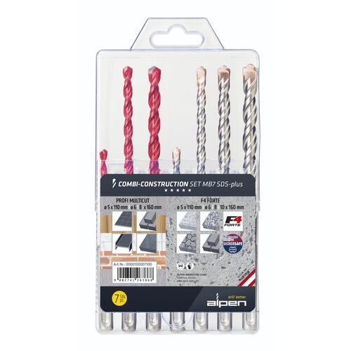 ALPEN-MAYKESTAG Alpen Combi Baust.Set SDS-plus M B7 Slike