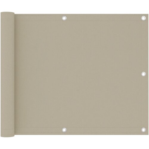 vidaXL balkonski zastor bež 75 x 300 cm od tkanine Oxford Cijene