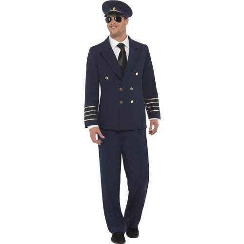 Fever Pilot Costume Navy Blue 28621 Cene