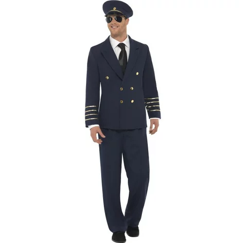 Fever Pilot Costume Navy Blue 28621 L