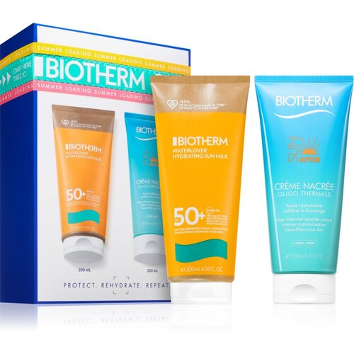 Biotherm Waterlover Hydrating Sun Milk SPF50+ darilni set za ženske Cene