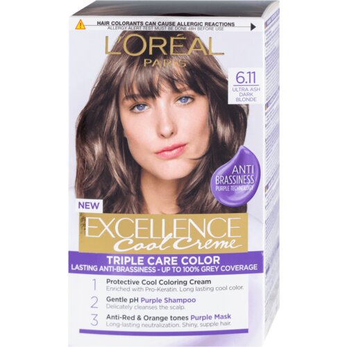 L´Oréal Paris barva za lase - EXCELLENCE Cool Cremes - 6.11 Ultra Ash Dark Blonde Cene