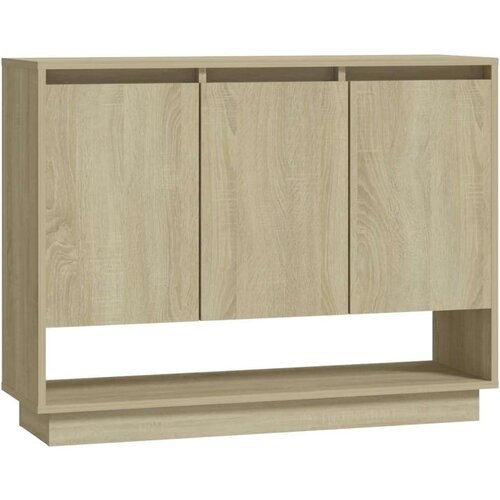 VidaXL Komoda boja hrasta sonome 97 x 31 x 75 cm od iverice Slike