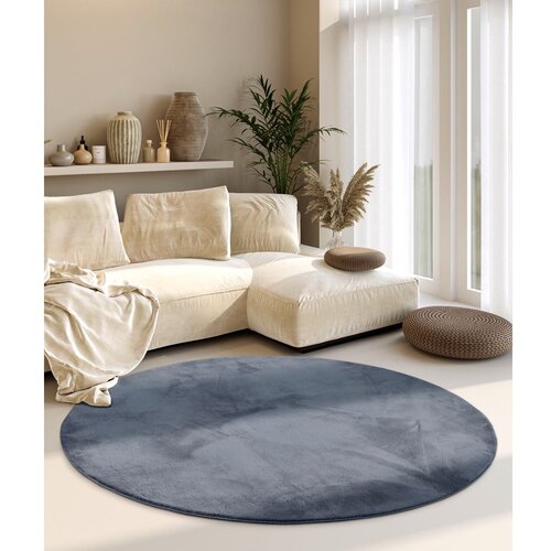 Villeroy &amp;amp; Boch Antracitno sivi okrugao tepih &amp;oslash; 200 cm Leon &amp;ndash; Slike