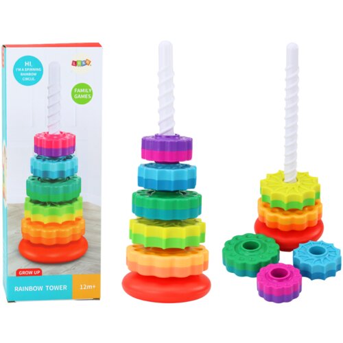  Senzorna igračka Rotating Pyramid za sortiranje - 36cm, 6 El. Cijene