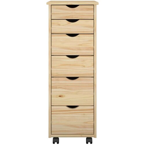  Mobilni ormar Smeđa 34 x 39 x 93 5 cm Čvrsto borovo drvo Slike