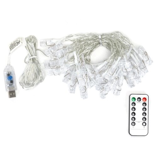 Aigostar LED dekorativni lanac 40xLED/5W/USB 9 m topla bela Slike