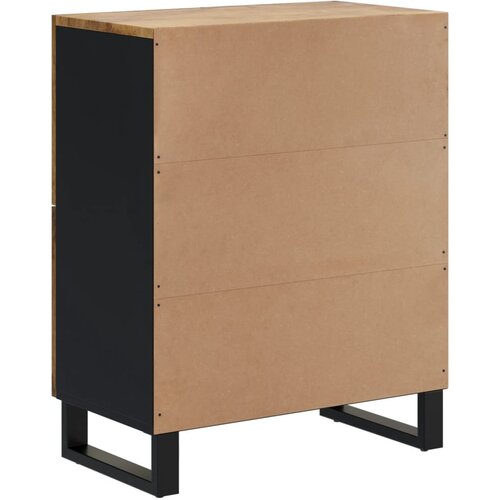  Komoda s 4 vrata 60 x 33 x 75 cm od masivnog drva manga Slike