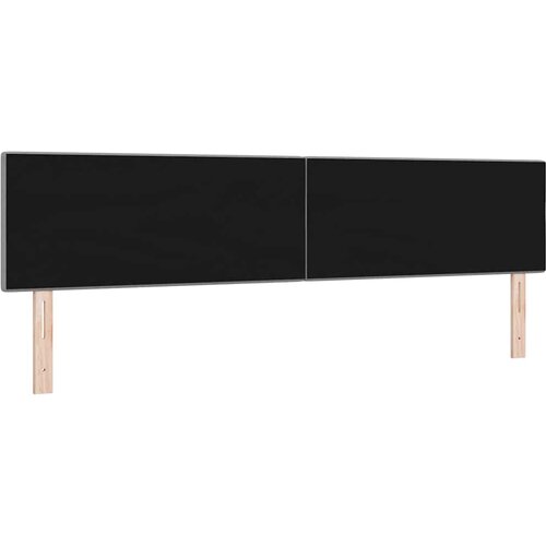  LED glava kreveta s LED trakama Svijetlo siva 200 cm tkanina Slike