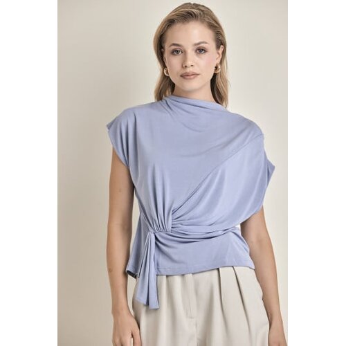 Legendww bluza sa drapiranim detaljem i vezivanjem Slike