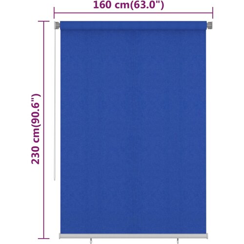  Vanjska roleta za zamračivanje 160 x 230 cm plava HDPE Slike