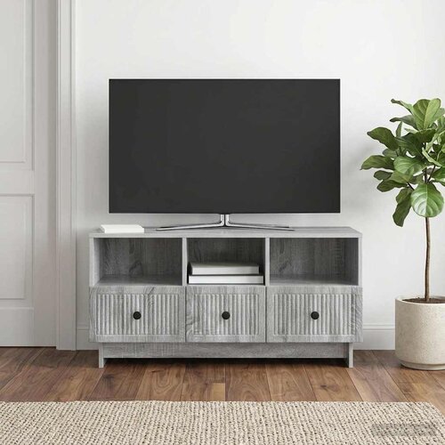TV ormar Siva sonoma 102 x 34,5 x 50 cm Konstruirano drvo Slike