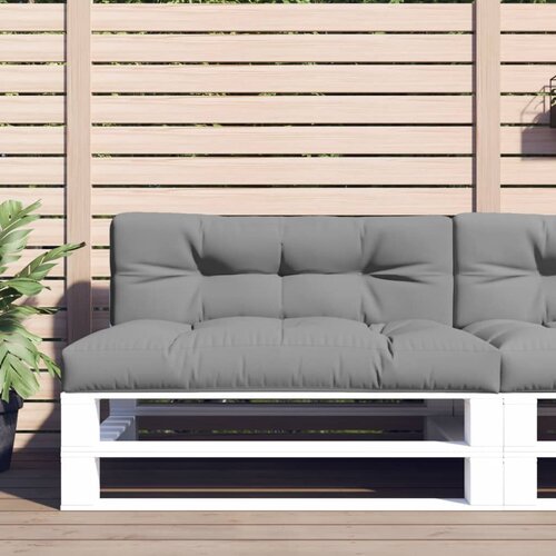 vidaXL Jastuk za palete sivi 120 x 40 x 12 cm od tkanine Cijene