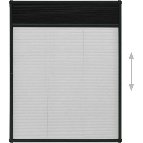 VidaXL Zaslon protiv insekata za prozore antracit 80x100 cm aluminij Slike