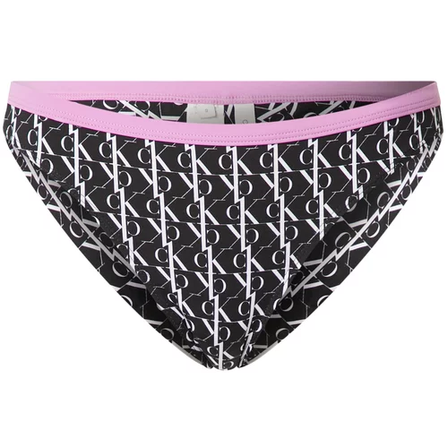 Calvin Klein Swimwear Bikini hlačke lila / črna / bela