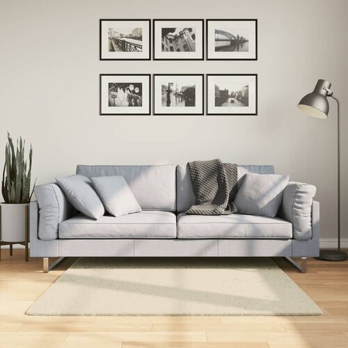  Tepih HUARTE kratkih vlakana mekani i perivi krem 120x120 cm Cijene