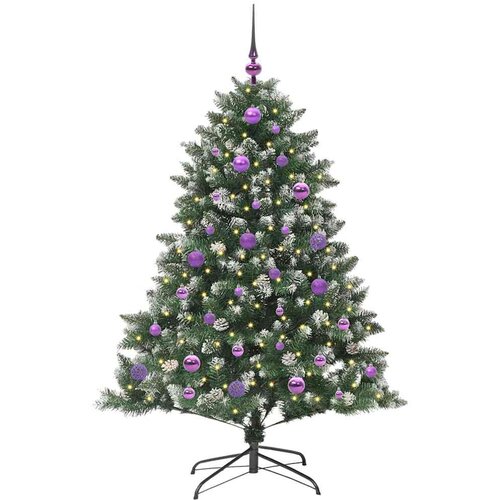  Umjetno božićno drvce Zelena 150 cm PVC, Plastika i Čelik Slike