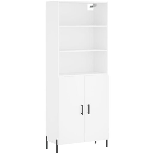 Maison Chic Visoka omara - Komoda - Predalnik bela 69,5x34x180 cm inženirski les, (21720484) Cene
