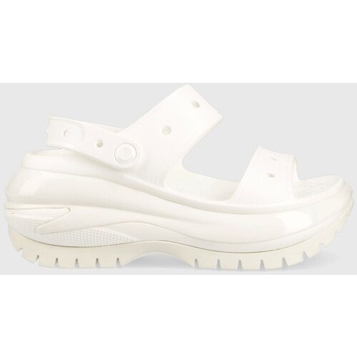 Crocs Natikače Classic Mega Crush Sandal za žene, boja: bijela, s platformom, 207989 Slike