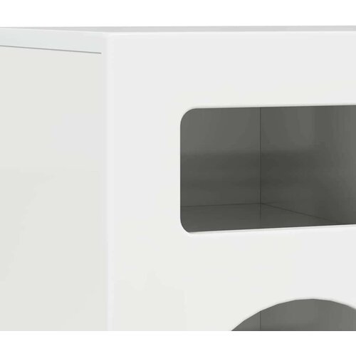  ormar Visoki sjaj bijela 80 x 35 x 40 cm Konstruirano drvo Slike