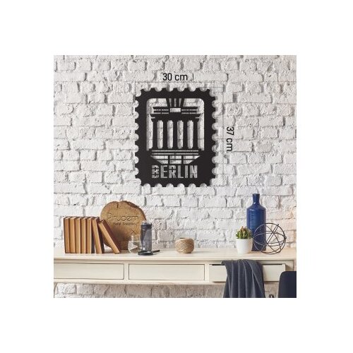 WALLXPERT Dekorativni metalni zidni dodatak Berlin Stamp Cene
