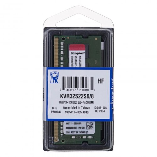 Kingston 8GB 3200MHz DDR4 SOSODIMM Slike
