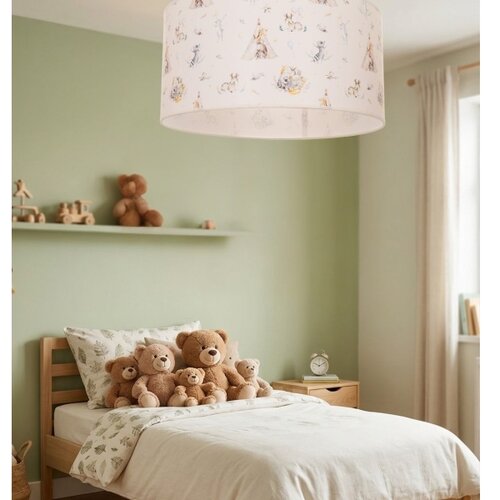  Dečije plafonsko svetlo KIDS ROOM 1xE27/60W/230V prečnik 40 cm životinjice Slike