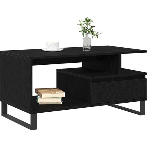  Stolić za kavu Crna Orah 90x49x45 cm Konstruirano drvo Slike